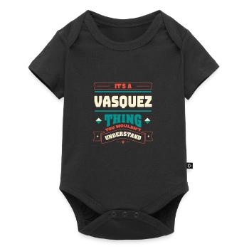It's a Vasquez thing that corresponds to surname, - Baby Premium short-sleeve bodysuit - black - Front