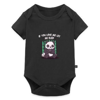 If you love me, let me funny couples humor - Baby Premium short-sleeve bodysuit - black - Front