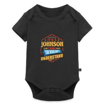 It's a Johnson thing funny surname humor F - Baby Premium short-sleeve bodysuit - black - Front