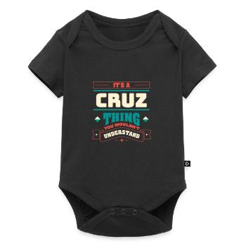 C’est une chose cruz, le nom de famille de la famille. - Body à manches courtes Premium Bébé - noir - Devant