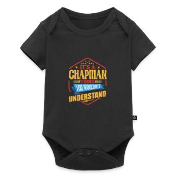 It's a Chapman thing funny surname Humor F - Baby Premium short-sleeve bodysuit - black - Front