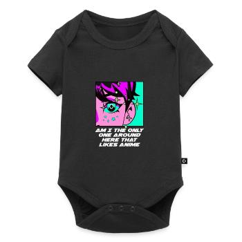 Le seul ici qui aime les mangas animés, drôle - Body à manches courtes Premium Bébé - noir - Devant