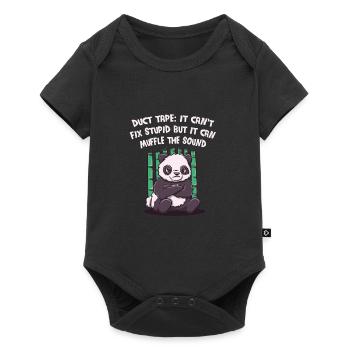 It can't fix stupidly, but it can fix the - Baby Premium short-sleeve bodysuit - black - Front