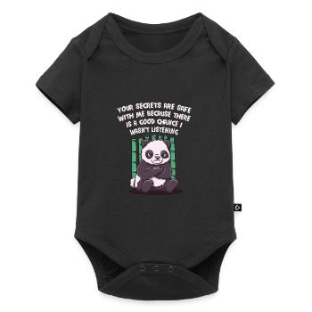 Les secrets sont en sécurité avec moi. J’ai n - Body à manches courtes Premium Bébé - noir - Devant