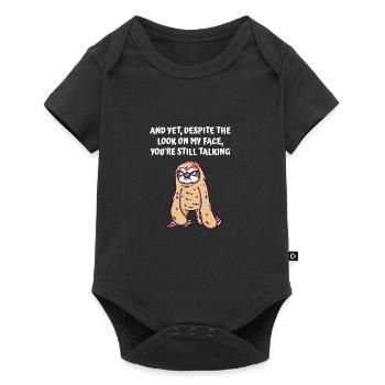 Despite my appearance, you're still talking funny - Baby Premium short-sleeve bodysuit - black - Front
