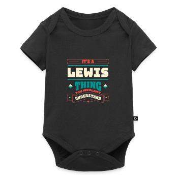 It's a Lewis thing, the surname -Matching Fam - Baby Premium short-sleeve bodysuit - black - Front