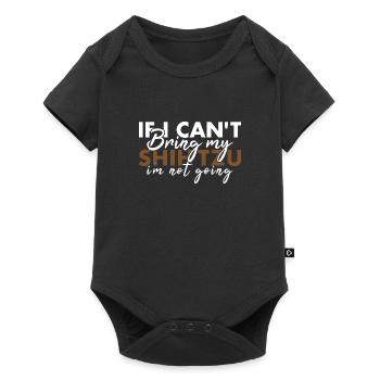 Apporte mon Shih Tzu Je n’y vais pas - Body à manches courtes Premium Bébé - noir - Devant