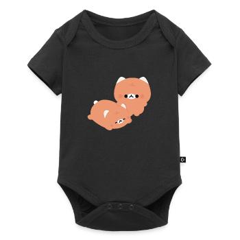 Tabby Cat Couple - Baby Premium short-sleeve bodysuit - black - Front