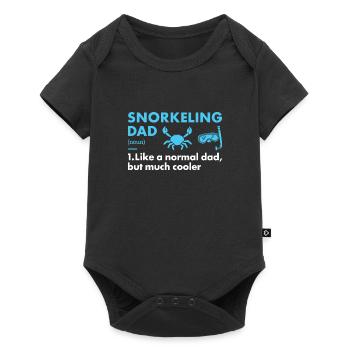 Snorkeler Papa Définition Snorkeling - Body à manches courtes Premium Bébé - noir - Devant