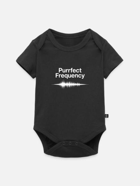 Purrfect Frequenz - Baby Premium Kurzarmbody - Schwarz