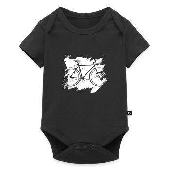 Bicycle Velo Fixie - Baby Premium short-sleeve bodysuit - black - Front