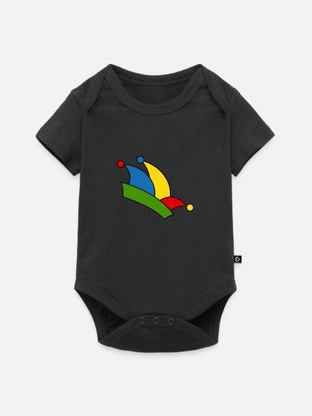Narrenkappe - Baby Premium Kurzarmbody - Schwarz
