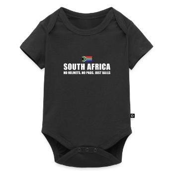 South Africa No Helmets No Pads South Africa Rugby - Baby Premium short-sleeve bodysuit - black - Front