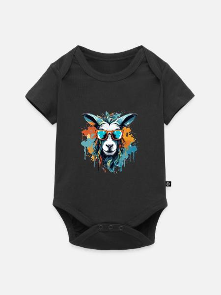 Party Bock in bright colors - Baby Premium short-sleeve bodysuit - black