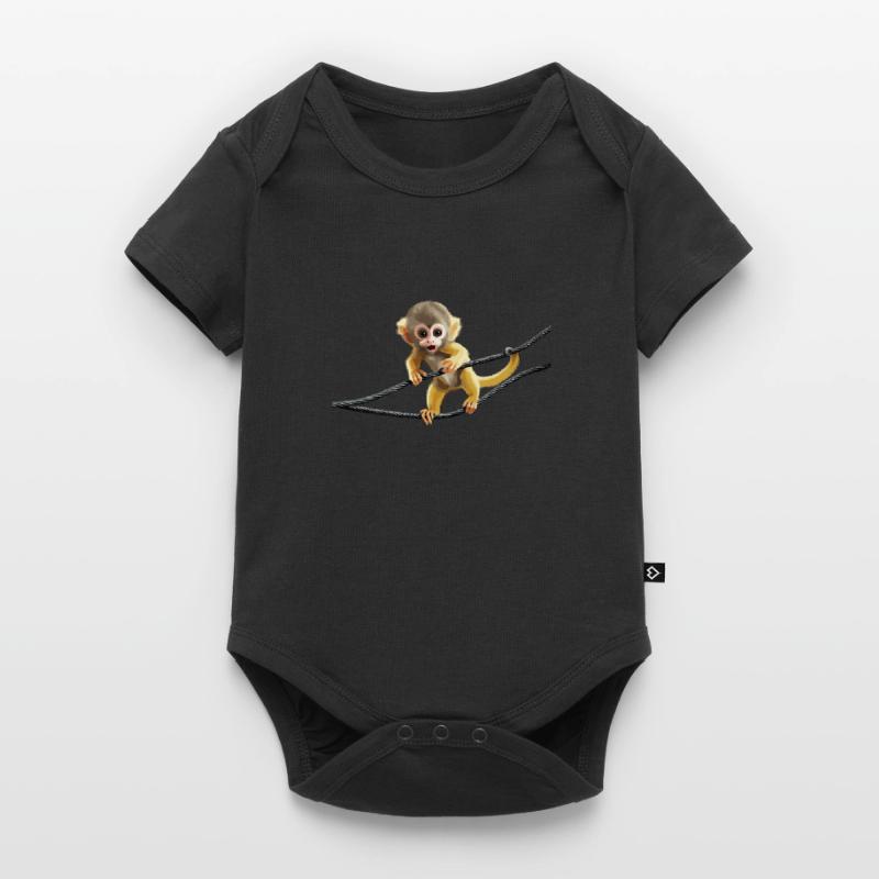 Squirrel monkey Squirrel monkey monkey monkey baby Baby Premium short-sleeve bodysuit