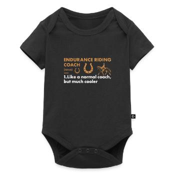 Rider Coach Definition Endurance Riding - Baby Premium Kurzarmbody - Schwarz - Vorne