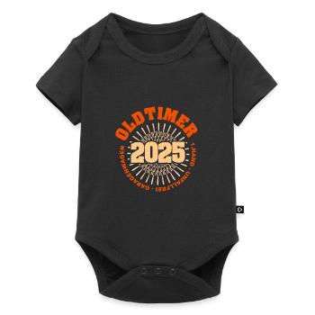 Jahr 2025 - Baby Premium Kurzarmbody - Schwarz - Vorne