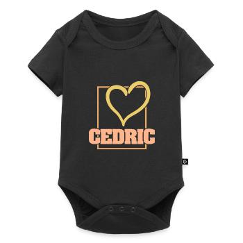 Love for Cedric Heart Love - Baby Premium short-sleeve bodysuit - black - Front