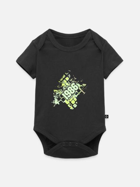 Style 1986 - Baby Premium Kurzarmbody - Schwarz