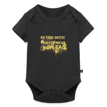 Misanthrop - Baby Premium Kurzarmbody - Schwarz - Vorne