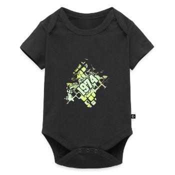 Modèle 1974 - Body à manches courtes Premium Bébé - noir - Devant