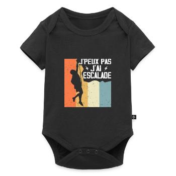 I can't I climbed - Baby Premium short-sleeve bodysuit - black - Front