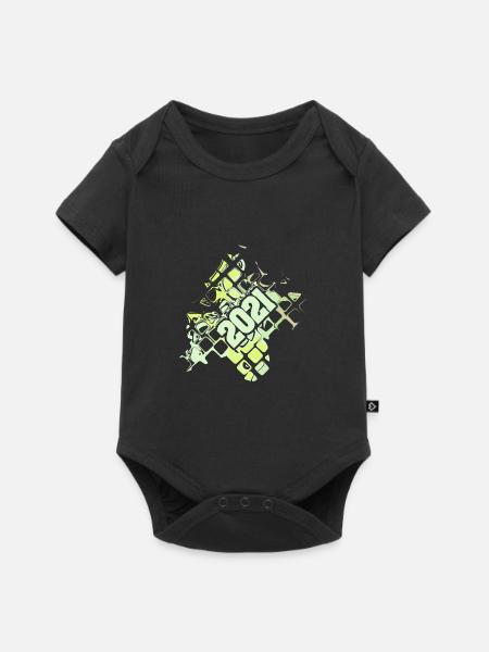 Geschenk 2021 - Baby Premium Kurzarmbody - Schwarz