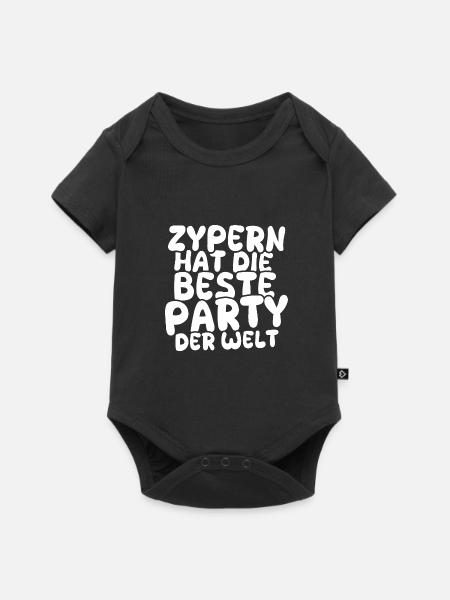 Zypern als Urlaubsland - Baby Premium Kurzarmbody - Schwarz