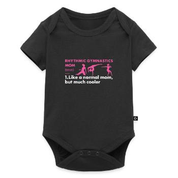Gymnast Mom Definition Rhythmic Gymnastics - Baby Premium Kurzarmbody - Schwarz - Vorne