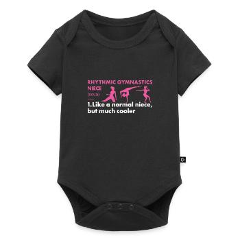 Gymnast Niece Definition Rhythmic Gymnastics - Baby Premium Kurzarmbody - Schwarz - Vorne