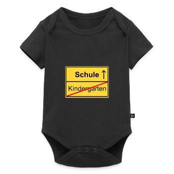Ortsschild Kindergarten Schule Schild Schulanfang - Baby Premium Kurzarmbody - Schwarz - Vorne