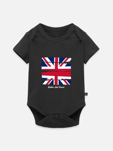 British and Pride - Baby Premium short-sleeve bodysuit - black