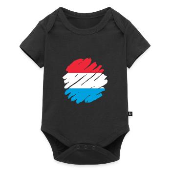 Luxembourg Flag Luxembourg flag Home - Baby Premium short-sleeve bodysuit - black - Front
