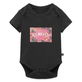 Années 80 - Body à manches courtes Premium Bébé - noir - Devant