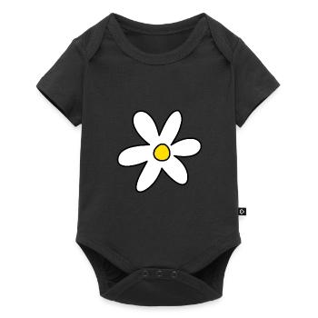 Flower power - Baby Premium short-sleeve bodysuit - black - Front