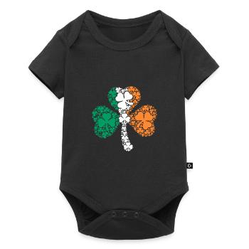 Shamrock St. Patrick's Day - Baby Premium short-sleeve bodysuit - black - Front