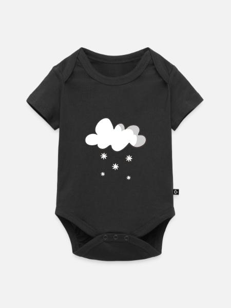 snow - Baby Premium short-sleeve bodysuit - black