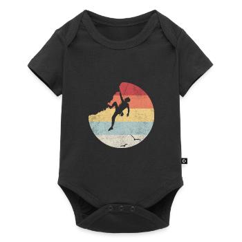 Climbing - Baby Premium Kurzarmbody - Schwarz - Vorne