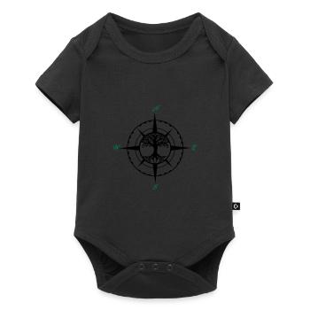 compass tree of life 02 - Baby Premium short-sleeve bodysuit - black - Front