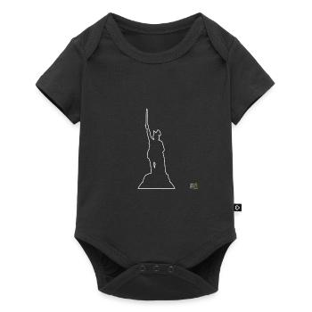 Hermannsdenkmal Kreis Lippe Kontur Shirt - Baby Premium short-sleeve bodysuit - black - Front