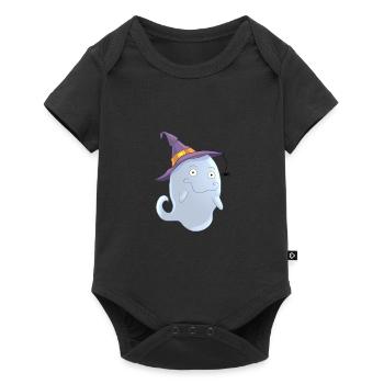 Cute mushroom - Baby Premium short-sleeve bodysuit - black - Front