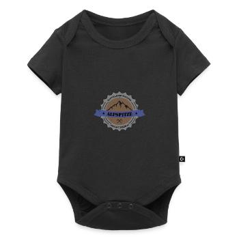 Gipfelbesteigung Alpspitze Height 2628 m - Baby Premium Kurzarmbody - Schwarz - Vorne