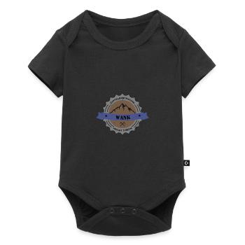 Gipfelbesteigung Wank Height 1780 m vintage - Baby Premium Kurzarmbody - Schwarz - Vorne