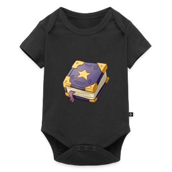 Grimoire magique des sorciers - Body à manches courtes Premium Bébé - noir - Devant