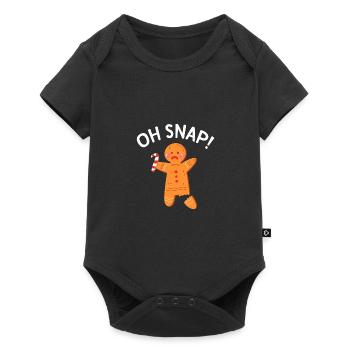 Oh Snap Baking Cadeau d'hiver en famille - Body à manches courtes Premium Bébé - noir - Devant
