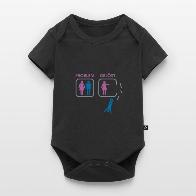 Problem gelöst Scheidung Single Beziehung Geschenk Baby Premium Kurzarmbody