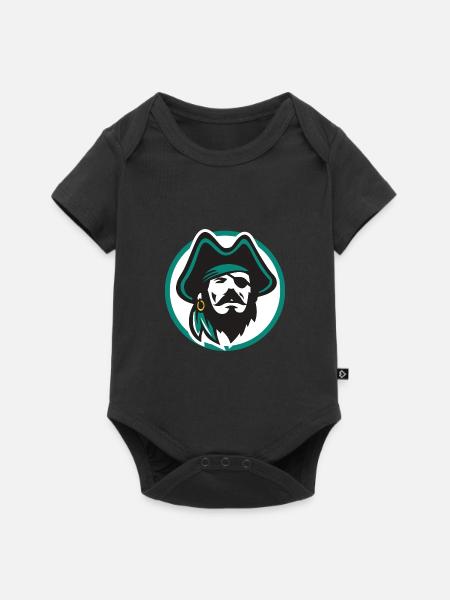 Pirate Head - Baby Premium Kurzarmbody - Schwarz