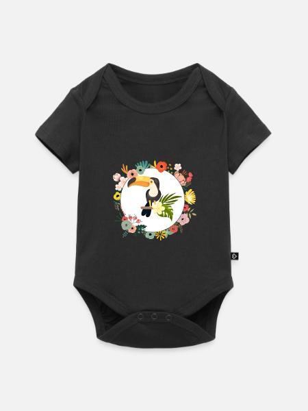 Tukan - Baby Premium Kurzarmbody - Schwarz