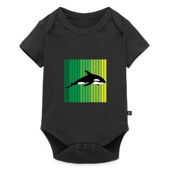 Turque Orca baleine d’épée animal océan cadeau - Body à manches courtes Premium Bébé - noir - Devant