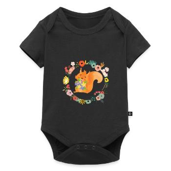 Squirrel - Baby Premium short-sleeve bodysuit - black - Front